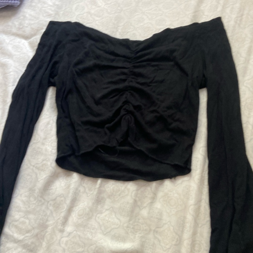 Black Off Shoulder Top